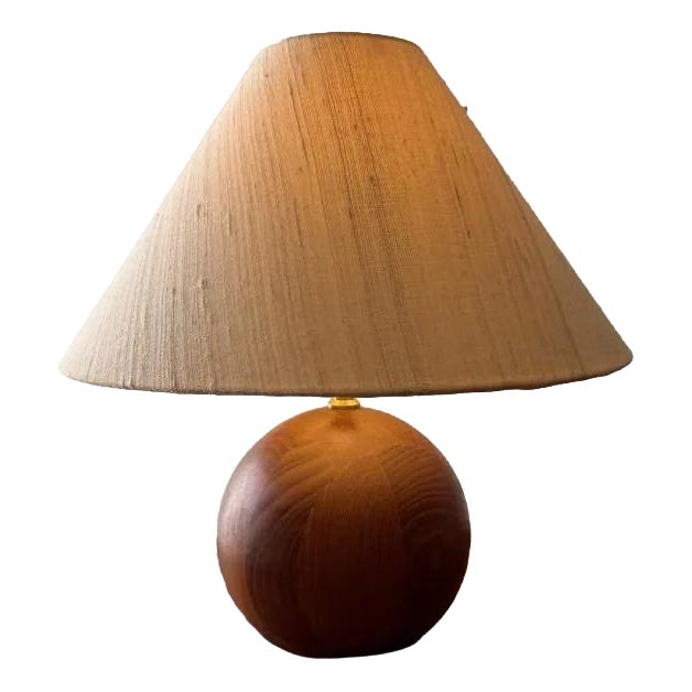 Danish Teak Table Lamp from Kirk Copenhagen, 1960s For Sale