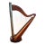 Vintage Wooden Miniature Harp For Sale