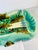 Turquoise Rare Antique French Barbotine Majolica Turquoise Asparagus Serving Tray Platter Dish For Sale - Image 8 of 11