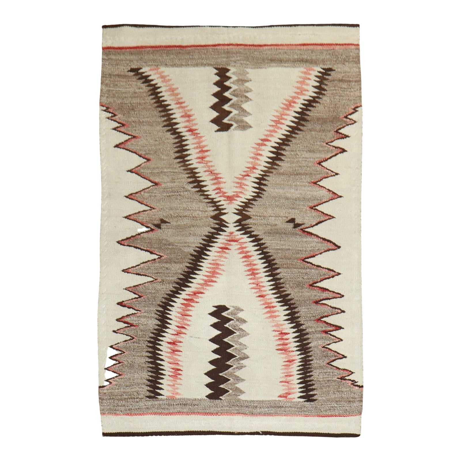 Shark Teeth American Navajo Rug | Chairish
