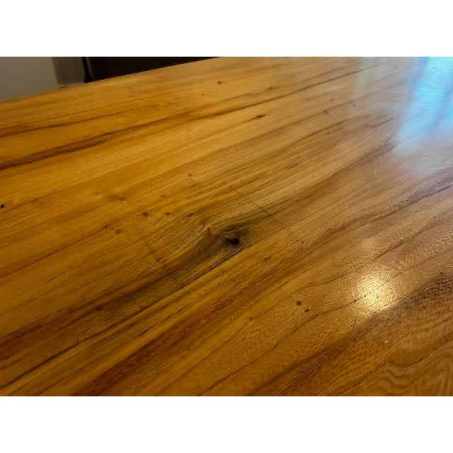 Wood Urban Hardwoods Custom American Elm Live Edge Dining Table For Sale - Image 7 of 12