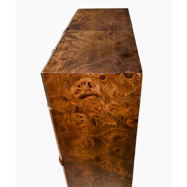 Brown 1970s Howard Miller / Milo Baughman Chiming Wall Clock For Sale - Image 8 of 13