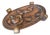 1930s Art Deco Hand-Carved Wood and Brass French Centerpiece For Sale
