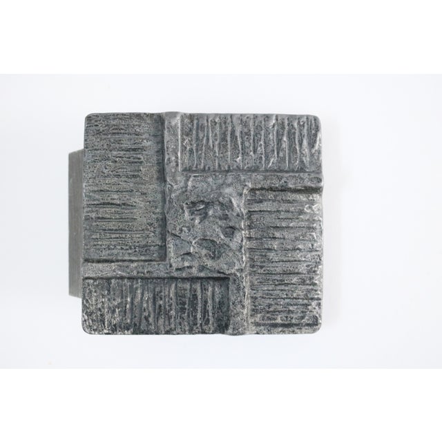 Brutalist Brass Push and Pull Front Door Handle, 1970s For Sale - Image 6 of 6