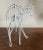 Modernist Wire Sculpture of Standing Deer For Sale - Image 4 of 12