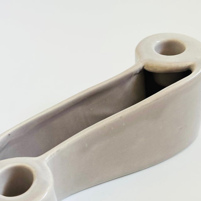 Ceramic Royal Haeger Curvy Ceramic Candle Holder Planter For Sale - Image 7 of 10