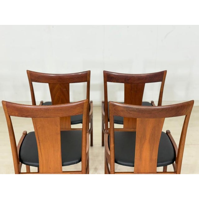 Vintage Dining Chairs in Teak by Albin Johansson, Set of 4 For Sale - Image 10 of 13