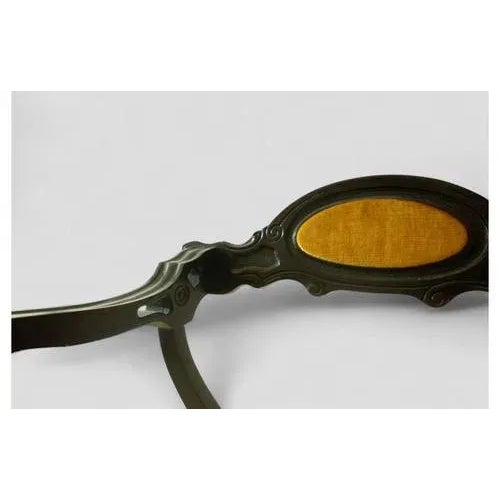 Brown Vintage Savonarola Chair in Dark Wood with Mustard Velvet Upholstered Seat and Backrest For Sale - Image 8 of 9