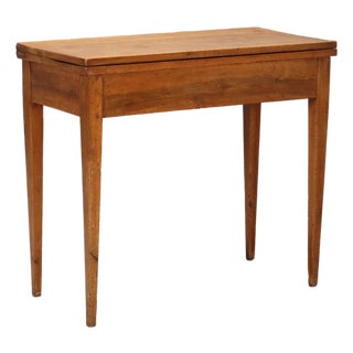 Directoire Game Table in Walnut For Sale