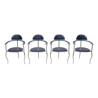 Italian Marilyn Stiletto Dining Chairs from Arrben, 1970s, Set of 4 For Sale