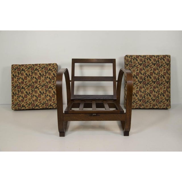 Adjustable Armchair H70 by Jindrich Halabala, 1930s For Sale - Image 11 of 16