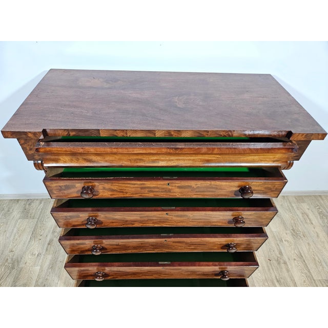 Biedermeier Chiffonier Chest of Drawers in Mahogany, 1800s For Sale - Image 16 of 18