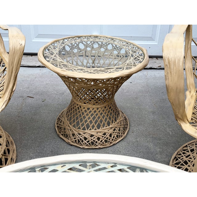 Vintage Mid Century Russell Woodard Spun Fiberglass Patio Seating