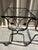 Metal Vintage Art Deco Set of 3 Wrought Iron and Glass Garden Patio Nesting Tables For Sale - Image 7 of 11