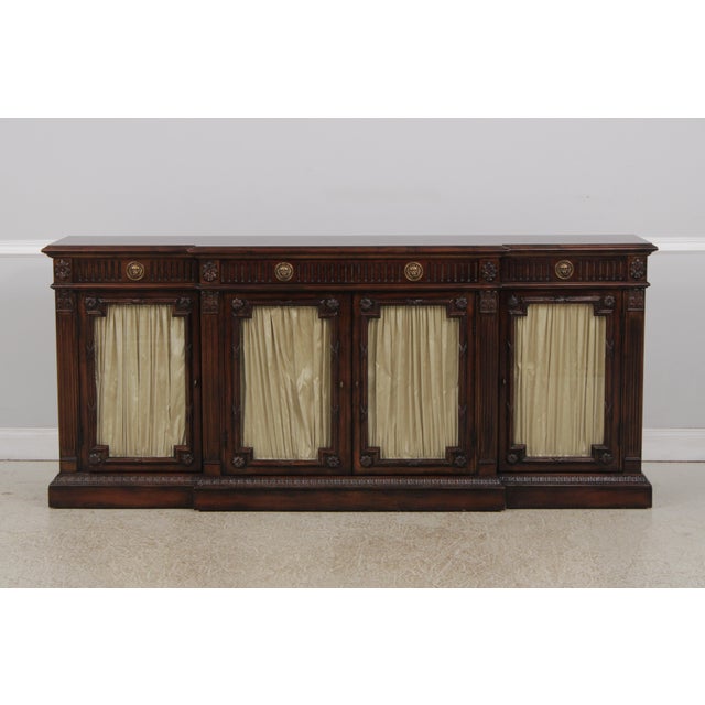 Age: Approx: 20 Years Old Details: Factory Distressed Verona Collection Inlaid Top Quality Construction Lighted Interior...