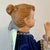 Large Vintage Victorian Style Christmas Angel Figurine in Royal Blue Velvet For Sale - Image 4 of 10