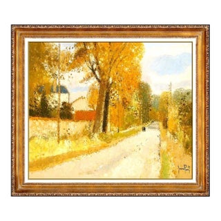 Mid 20th Century La Route et les Grandes Arbes, Gerard Passet For Sale