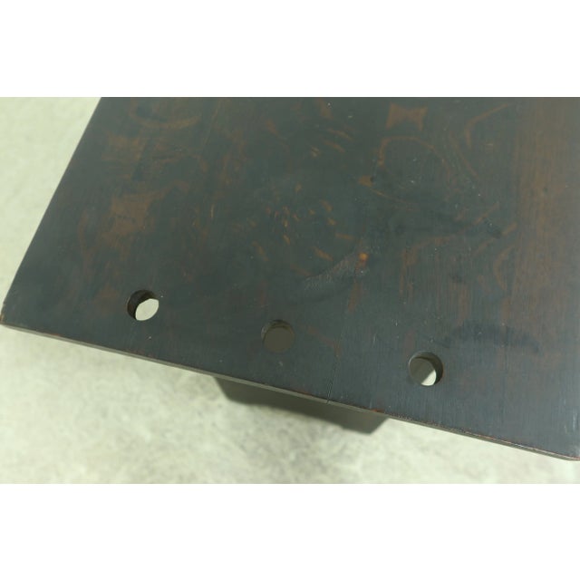 Antique Arts & Crafts Mission Oak Smoking Cabinet For Sale - Image 10 of 13