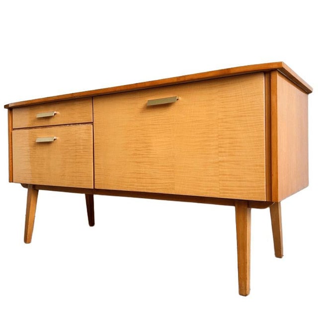 Mid-Century Modern Lowboard with High Gloss Duo-Tone Wood, 1950s For Sale - Image 6 of 8
