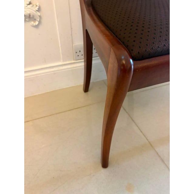 Antique Regency Mahogany Bar Back Dining Chairs with Sabre Legs, 1830, Set of 4 For Sale - Image 13 of 15