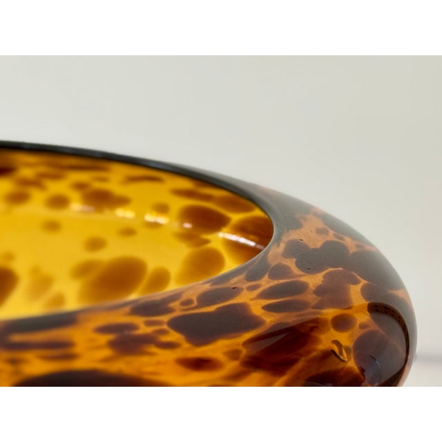 1970’s Italian Blown Tortoise Shell Glass For Sale In Palm Springs - Image 6 of 12