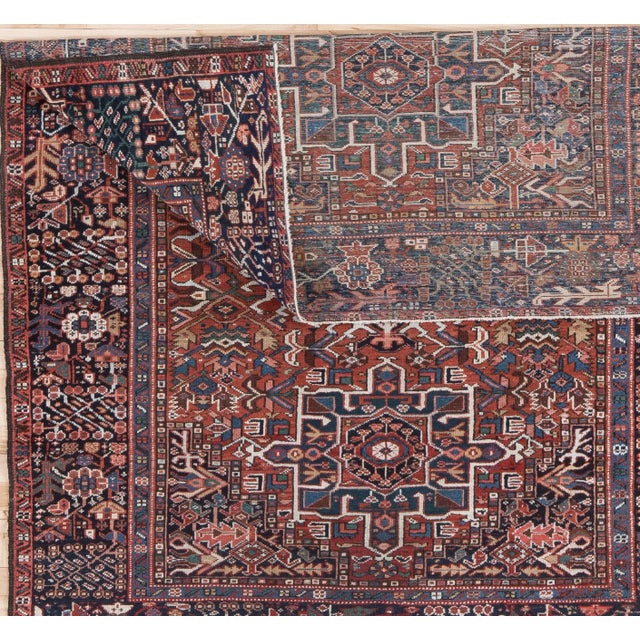 1930s Vintage Karadja Rug- 4′1″ × 6′2″ For Sale - Image 4 of 7