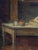 British Artist, Victorian Cottage Interior with Mother and Children, 1860-1870, Oil on Canvas For Sale - Image 6 of 18