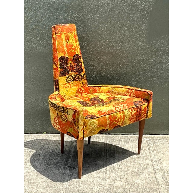 Vintage MCM High Back Lounge Chair For Sale - Image 10 of 12
