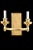 Contemporary Storia Sconce in Gold Finish For Sale - Image 3 of 3