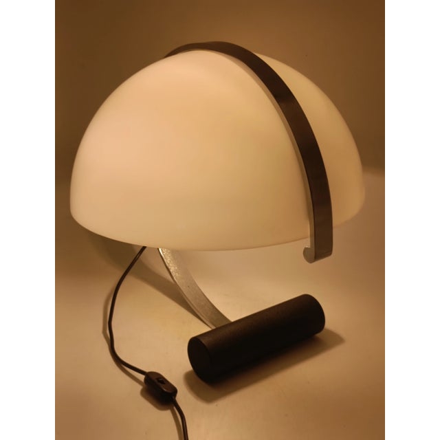 Silver Space Age Table Lamp by Stilnovo for Artimeta, Italy, 1970s For Sale - Image 8 of 11