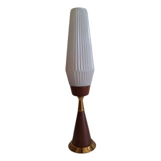 Vintage Table Lamp in Teak, 1960s For Sale