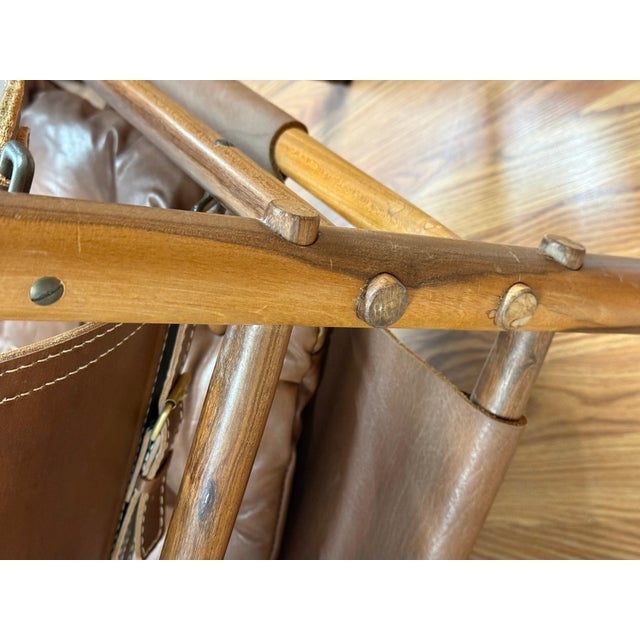 Nice Clean Pair of 1970’s Attributed to Arne Norell Sirocco Chairs in Brown Leather & Rosewood For Sale - Image 14 of 18
