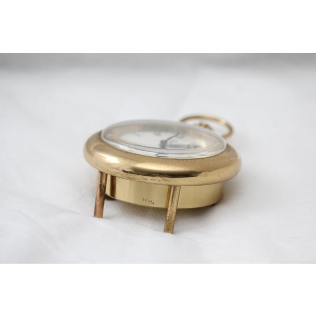 Gold Pocket Watch Desk Clock, 1960s For Sale - Image 12 of 17