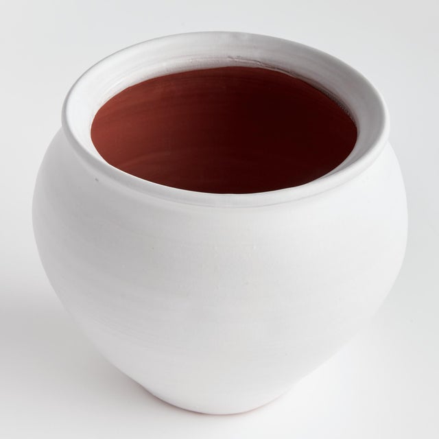 French Country Mirela Drum Vase Large For Sale - Image 3 of 4