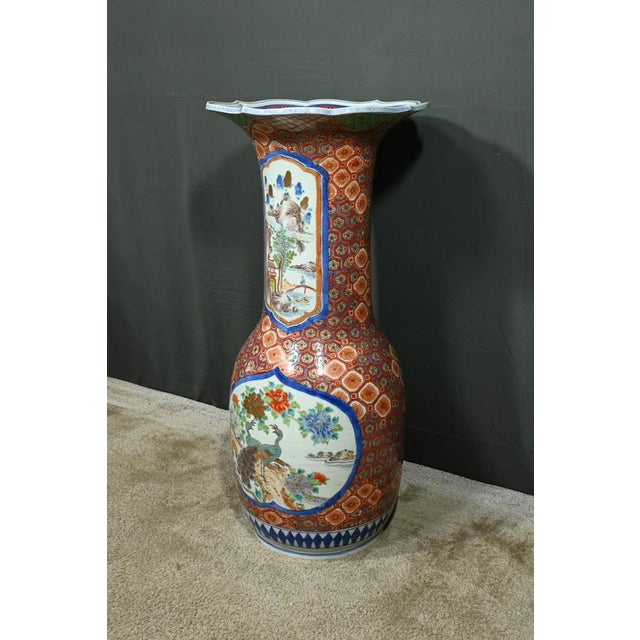 Antique Japanese Porcelain Vase For Sale - Image 3 of 18