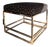 Vanguard Black & White Ottoman For Sale