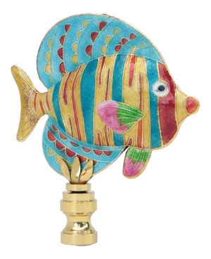 Striped Reef Fish Lamp Finial