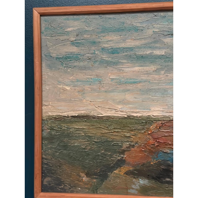 Original Oil on Panel – “Scanian Plains” – Signed – Vintage & Framed – 60 × 46 cm (23.6" × 18.1") incl. frame An original...