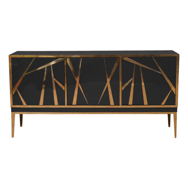 Italian Sideboard in Black from Justfurnituress SRL For Sale