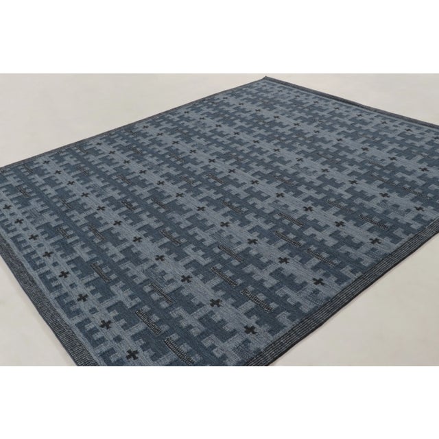 Mid-Century Modern Contemporary Scandinavian Style Geometric Wool Rug by Rug & Kilim, India For Sale - Image 3 of 10