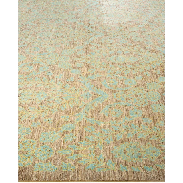 Solo Rugs Eclectic Hand Knotted Area Rug, Ivory - 9' 10" x 14' 1" For Sale - Image 4 of 9