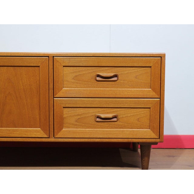 Mid Century Modern Vintage Teak Media Cabinet Credenza by G Plan Danish Style For Sale In Greensboro - Image 6 of 14