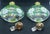 Glass 1950's Royal Limited Hand Painted Perfume Bottles Pair For Sale - Image 7 of 8