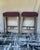 Ethan Allen Ethan Allen Backless Bar Stools in Plum Velvet With Nailhead Trim - A Pair For Sale - Image 4 of 4