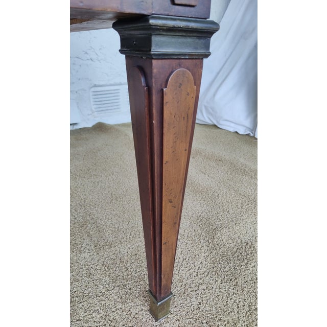 French Style Partner's Desk by Baker, Circa 1970s For Sale - Image 14 of 18