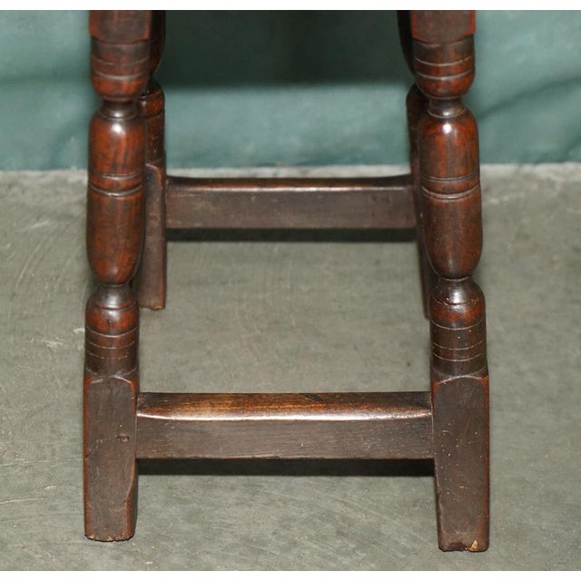 Mid-17th Century English Oak Joint Stool For Sale - Image 17 of 18