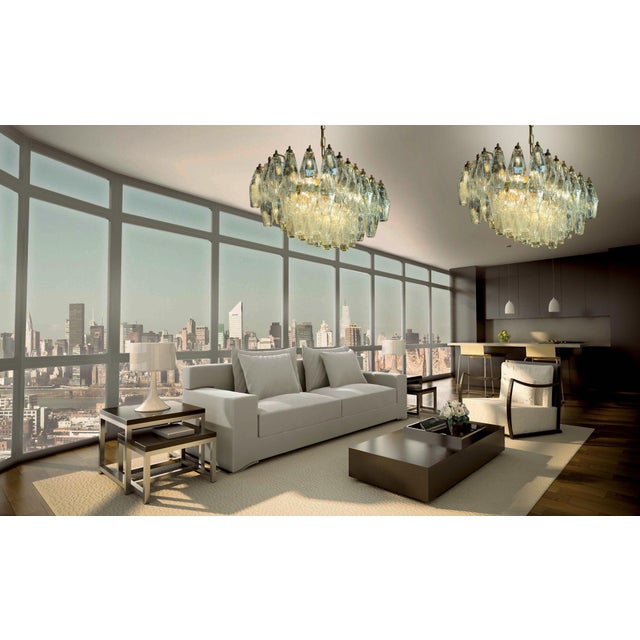 Murano Poliedri Chandeliers, 1970, Set of 2 For Sale - Image 4 of 18
