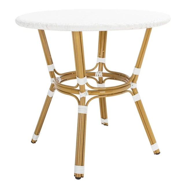 Wood Sidford Bistro Table - White For Sale - Image 7 of 8