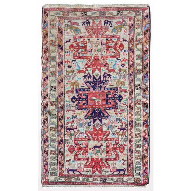 Vintage Soumak Rug For Sale - Image 11 of 11