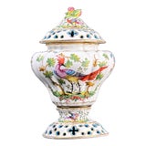 Samson Porcelain Covered Vase with Birds from Befos For Sale